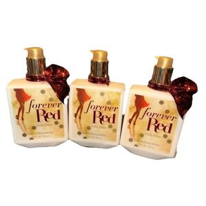 (3) Bath & Body Works Forever Red 10 oz Body Lotion RARE -- Free Ship!